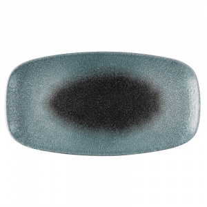 Блюдо прямоугольное Chefs 35,5Х18,9СМ, без борта, цвет Raku Duo Topaz-Quartz, Studio Prints Rdtqxo14