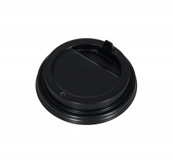 Купить крышка одноразовая для стакана с закрытым питейником 100 шт черная [оп-091015] – цена от завода, доставка до двери | RuOborudovanie.ru