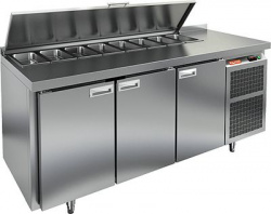 Купить стол для салатов hicold sl1-111sn (1/3) без крышки (+2+10), 3 двери, 1835х600х850мм – цена от завода, доставка до двери | RuOborudovanie.ru