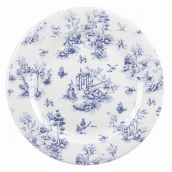 Купить тарелка мелкая 27,6см vintage prints, цвет prague toile topvp581 – цена от завода, доставка до двери | RuOborudovanie.ru