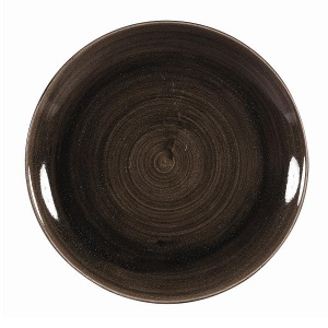 Тарелка мелкая 28,8СМ, без борта, Stonecast Patina, цвет Iron Black Paibev111