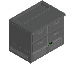 Купить стол для салатов hicold sle1-22gn о (1/3) без крышки (+2/+10) островной – цена от завода, доставка до двери | RuOborudovanie.ru