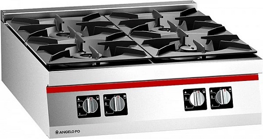 Плита 4 конфорочная 900 серии Angelo Po Icon 1N0FAA газ