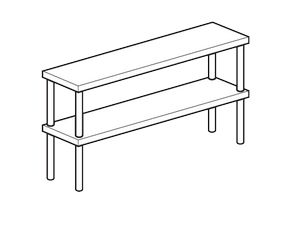 Полка настольная открытая Apach Chef Line Loso3518T2