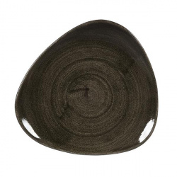 Купить тарелка мелкая треугольная 19,2см, без борта, stonecast patina, цвет iron black paibtr71 – цена от завода, доставка до двери | RuOborudovanie.ru