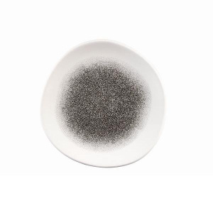 Тарелка мелкая "ВОЛНА" 21СМ, без борта, цвет Raku Quartz Black, Studio Prints Rkbqog81