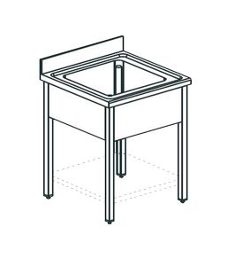 Ванна моечная Apach Chef Line Ls66-44Sh