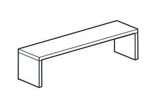 Полка настольная закрытая Apach Chef Line Losc35110T1Cs
