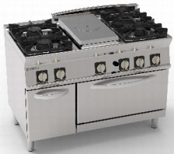 Купить плита комбинированная 740 серии tecnoinox pfpg12gg7 713066 газ – цена от завода, доставка до двери | RuOborudovanie.ru