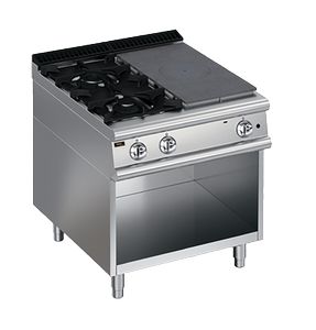 Плита газовая Apach Chef Line Lrstg89R2Sxos со сплошной поверхностью 900 серии 