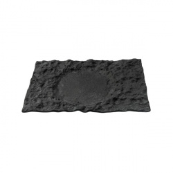 Купить блюдо сервировочное стеклянное луна черное 29х18см, crater xglas-402 – цена от завода, доставка до двери | RuOborudovanie.ru