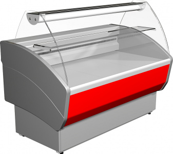 Витрина холодильная Полюс G85 Sm 1,5-1 (ВХС-1,5 Полюс эко) декор серый