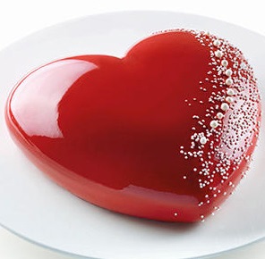 Форма силиконовая сердцебиение серая 205Х198ММ, H62.5Мм, 1523МЛ Bcuore