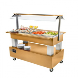 Салат-бар тепловой Roller Grill SB 40 C светлый дуб – купить в RuOborudovanie.ru с доставкой до двери Купить салат-бар тепловой roller grill sb 40 c светлый дуб – цена от завода, доставка до двери | RuOborudovanie.ru