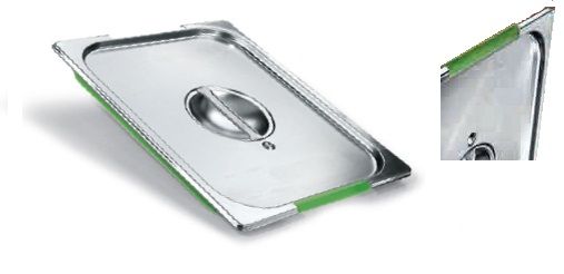 Крышка GN1/3 из нержавеющей стали с уплотнением для гастроемкости Ronda GNX13