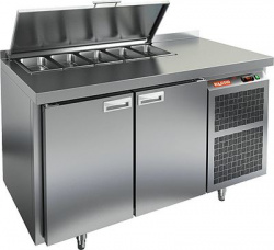 Купить стол для салатов hicold sl1-11gn (1/3) без крышки (+2+10), 2 двери, 1390х700х850мм – цена от завода, доставка до двери | RuOborudovanie.ru