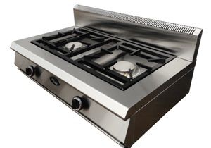 Плита газовая Grill Master Ф2ЖТЛПГ ГАЗ (50013) настольная 2конф.чугун, 13кВт, 800х500х330