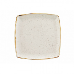 Купить тарелка мелкая квадратная 26,8см, без борта, stonecast, цвет barley white swhsds101 – цена от завода, доставка до двери | RuOborudovanie.ru
