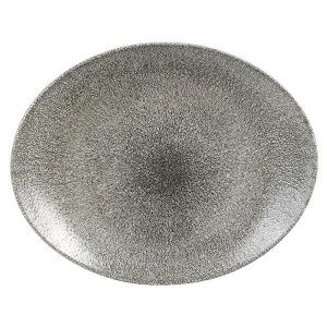 Блюдо овальное 27Х22,9СМ, без борта, цвет Raku Quartz Black, Studio Prints Rkbqop581