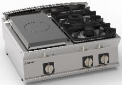 Купить плита комбинированная 740 серии tecnoinox pcpg8g7 713006 газ – цена от завода, доставка до двери | RuOborudovanie.ru