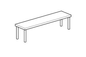 Полка настольная открытая Apach Chef Line Loso3515T1