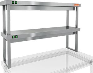 Полка тепловая Hicold TP2-13/3 двухярусная настольная (1300х300х800мм)