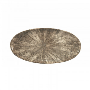 Блюдо овальное Chefs 34,7Х17,3СМ, без борта, цвет Stone Zircon Brown, Studio Prints Stzbov351